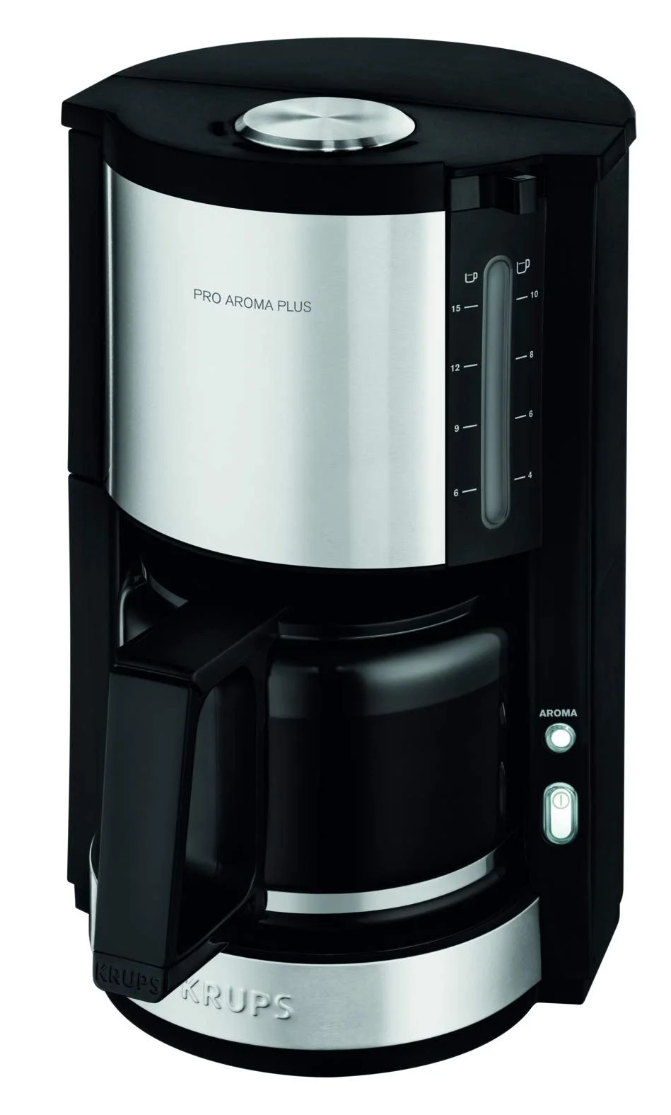 Фильтрационная кофеварка Krups Proaroma Plus KM3210 1100 W 10 чашек Black и кофемолка F20342 75 g Black, фото №3