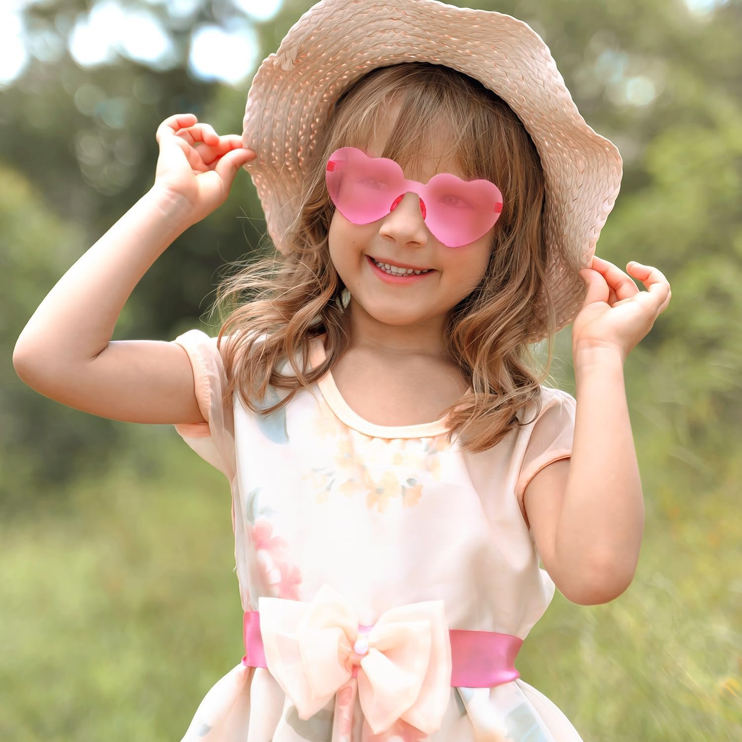 Солнцезащитные очки LLGSDLL Ретро Сердце Hippie Без оправы Candy, фото №6 Солнцезащитные очки LLGSDLL Ретро Сердце Hippie Без оправы Candy, фото №6