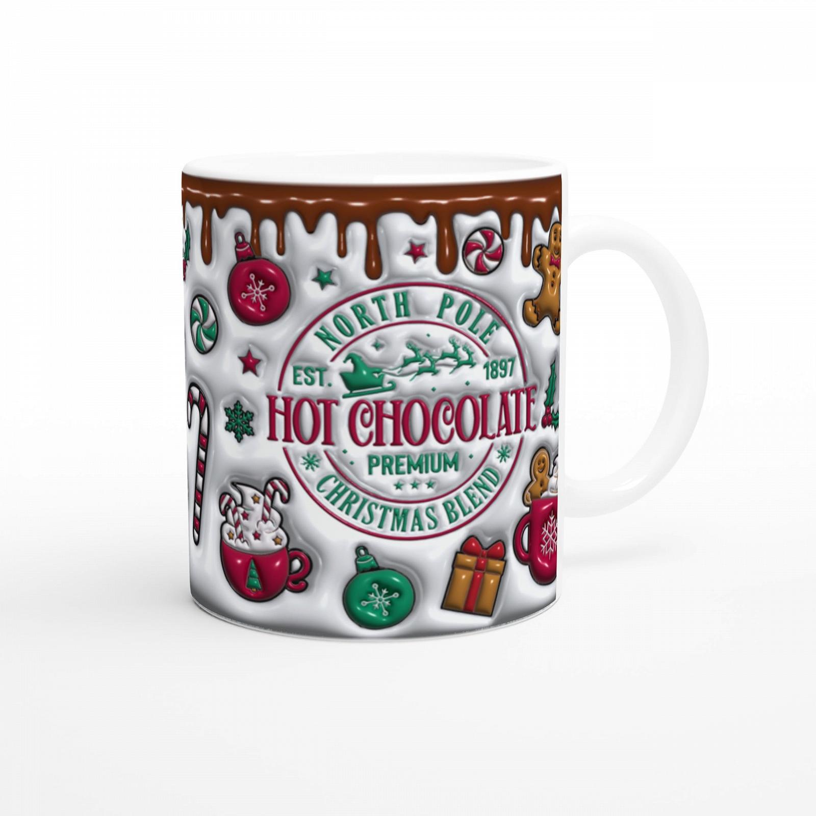 Різдвяна кружка 3D ефект Ілюзія 325 мл, фото №2