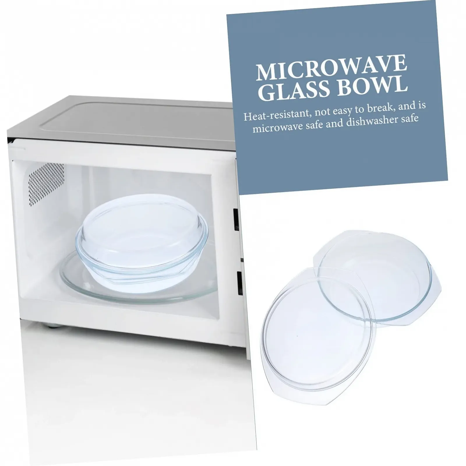 Форма для запекания стеклянная INOOMP с плоской крышкой, термостойкая, с ручками, фото №9