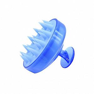 Силиконовая расческа массажер для мытья волос LVR 008 Blue 16602 - Фото 1