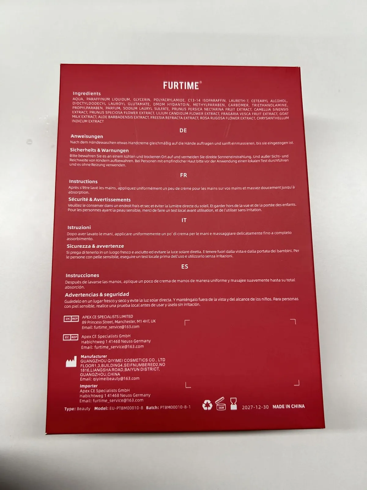 Крем для рук FURTIME Mini Set, 10 штук, фото №9