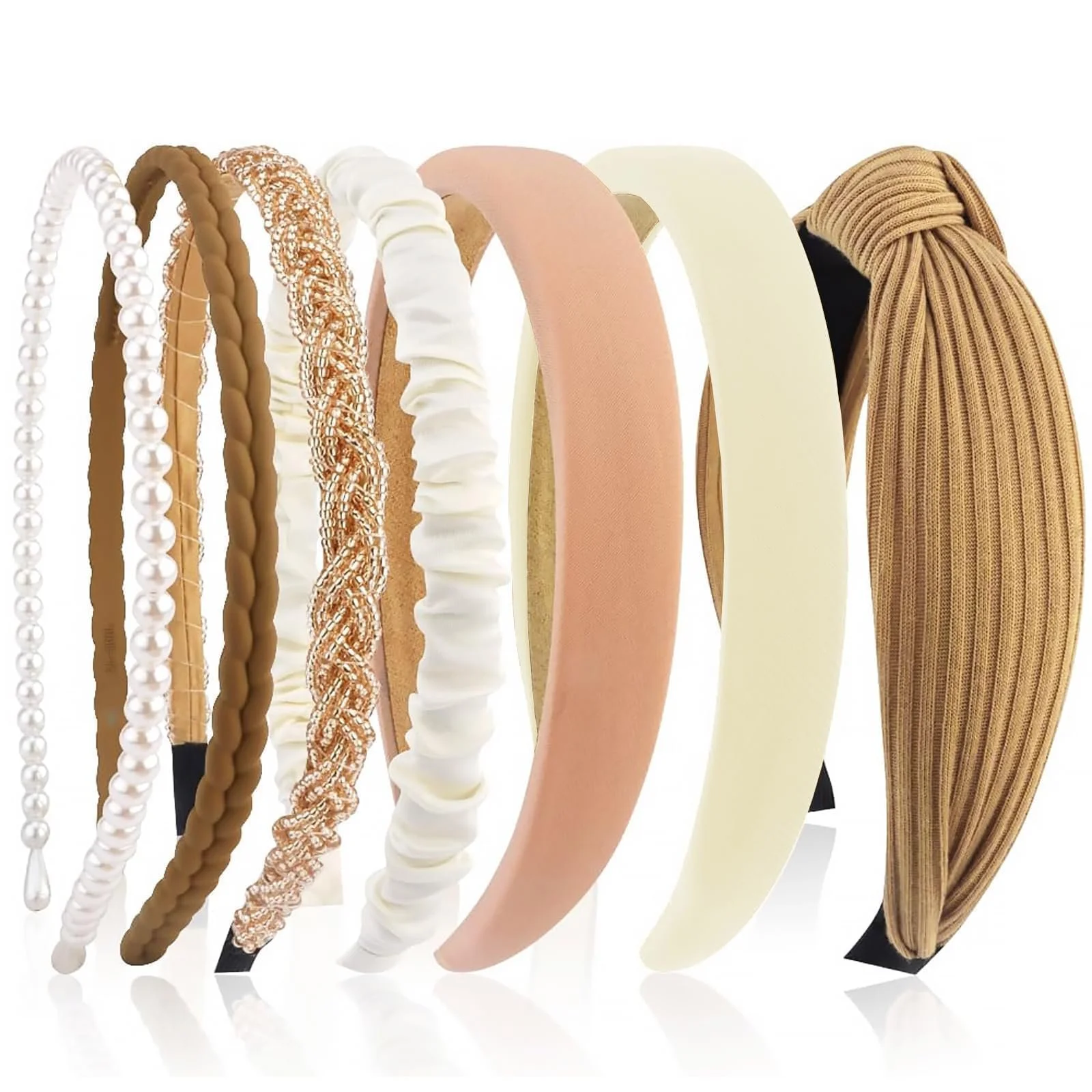 Набір жіночих обручів на голову 7 шт, фото №1