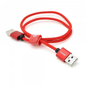 Кабель VEGGIEG UA-0.5, USB 2.0 AM/AM 0.5m, Red - Фото 1