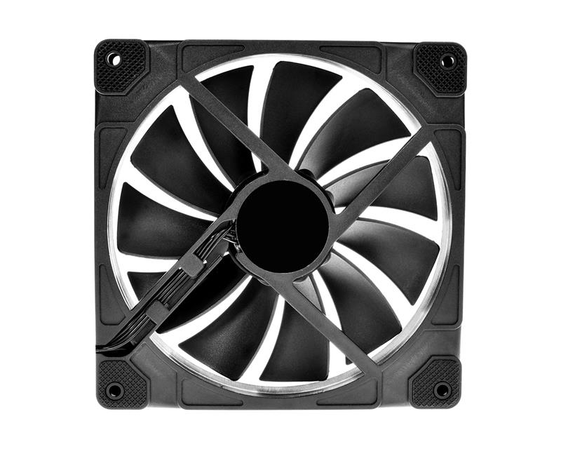 Вентилятор ID-Cooling ZF-14025-ARGB Single Pack 140x140x25мм 4-pin PWM чорний, фото №4