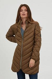 Куртка зимняя стеганая fransa FRBAPADDING женская с воротником-стойкой и длинным закругленным низом synthetic.ua - Фото 1