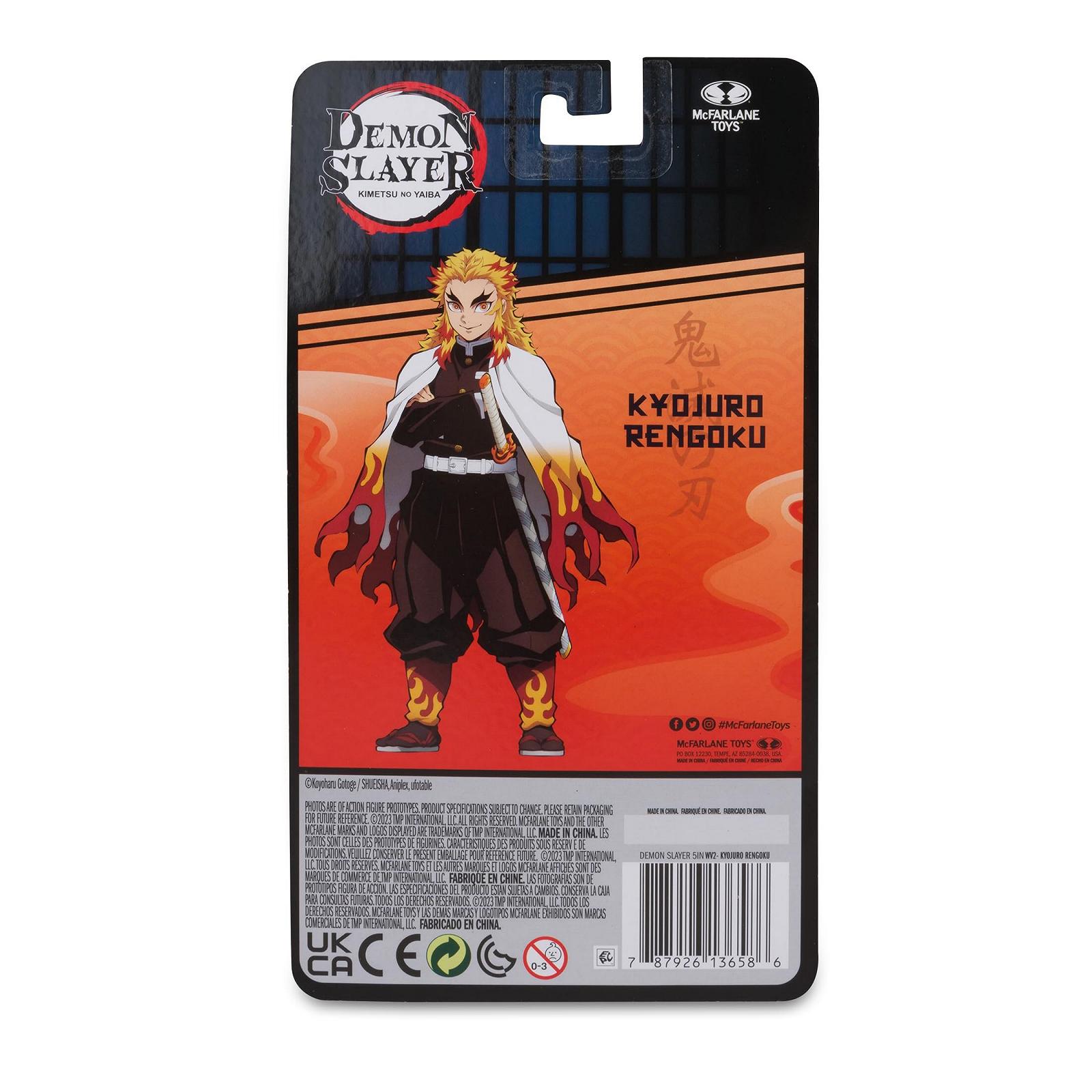 Фігурка McFarlane Toys Demon Slayer Kyojuro Rengoku 12,7 см, рухома, з мечем, з 1-го сезону Demon Slayer, фото №9