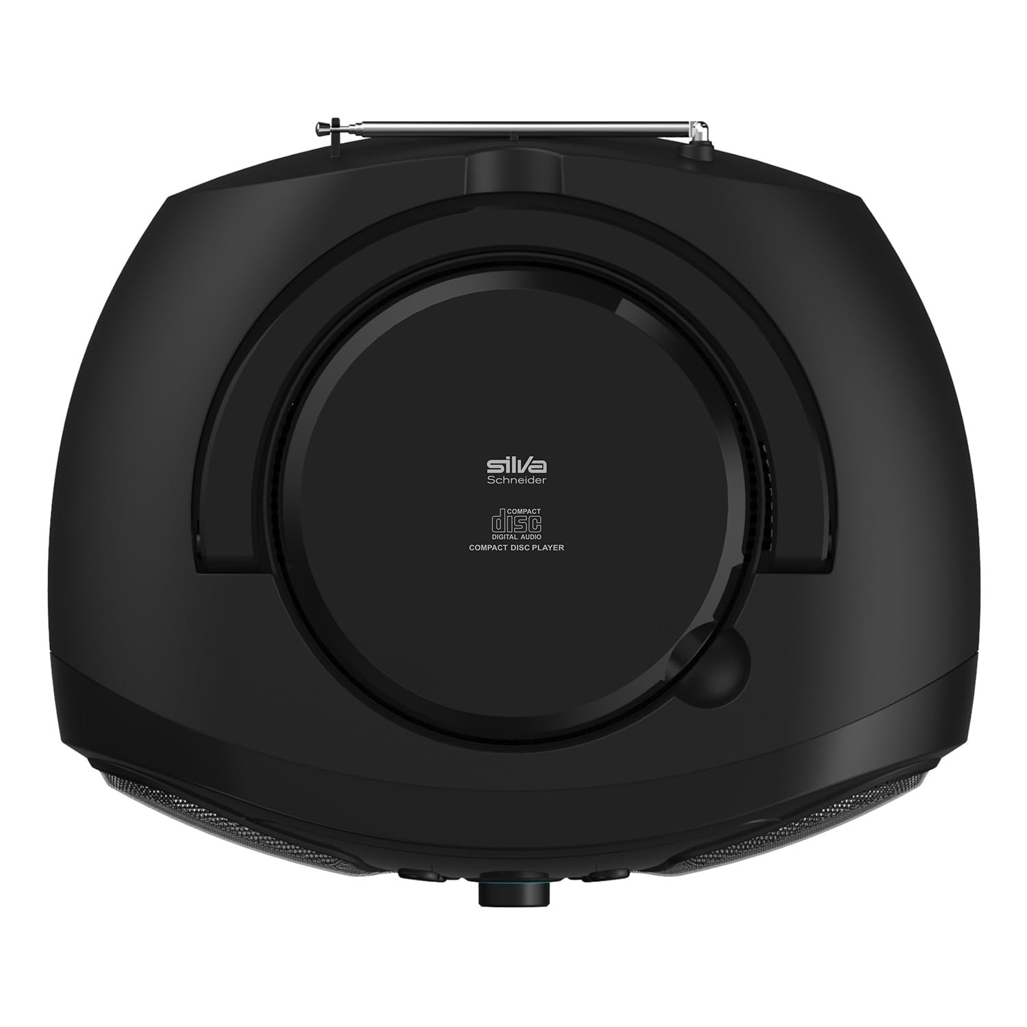 Магнітола CD-програвач Silva Schneider MPC 25.4 USB з FM-радіо, USB для MP3, AUX і роз'ємом для навушників, РК-дисплей, 40 Вт p.m.p.o., живлення від мережі/батареї Чорний, фото №4