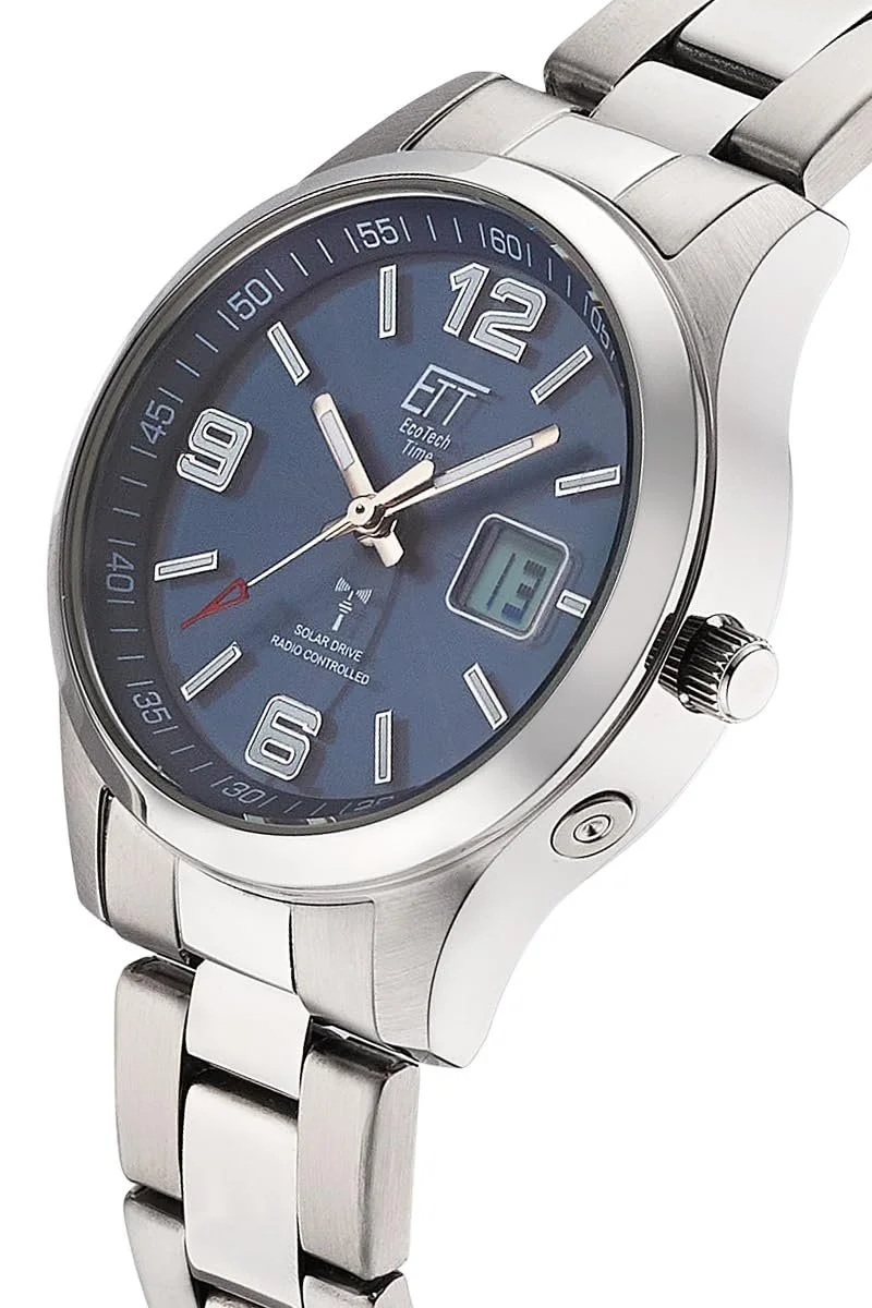 Аналоговые Часы ETT Eco Tech Time Funk Solar ELS-11589-32M, серебряный, фото №2 Аналоговые Часы ETT Eco Tech Time Funk Solar ELS-11589-32M, серебряный, фото №2