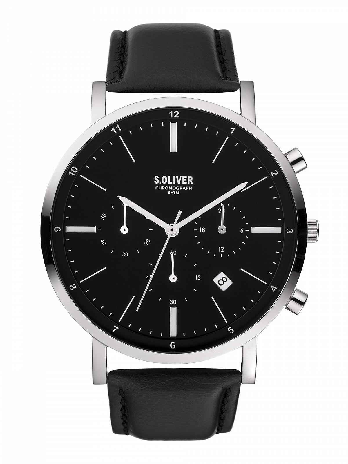 Чоловічий годинник Timex Chronograph Quartz з шкіряним ремінцем, фото №1