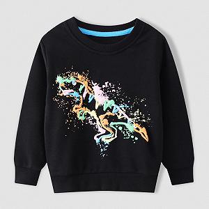 Свитшот Детская зимняя куртка Пуловер Осенний джемпер для мальчиков Повседневный свитер с круглым вырезом и принтом Красивая детская одежда Чистый хлопок synthetic.ua - Фото 1