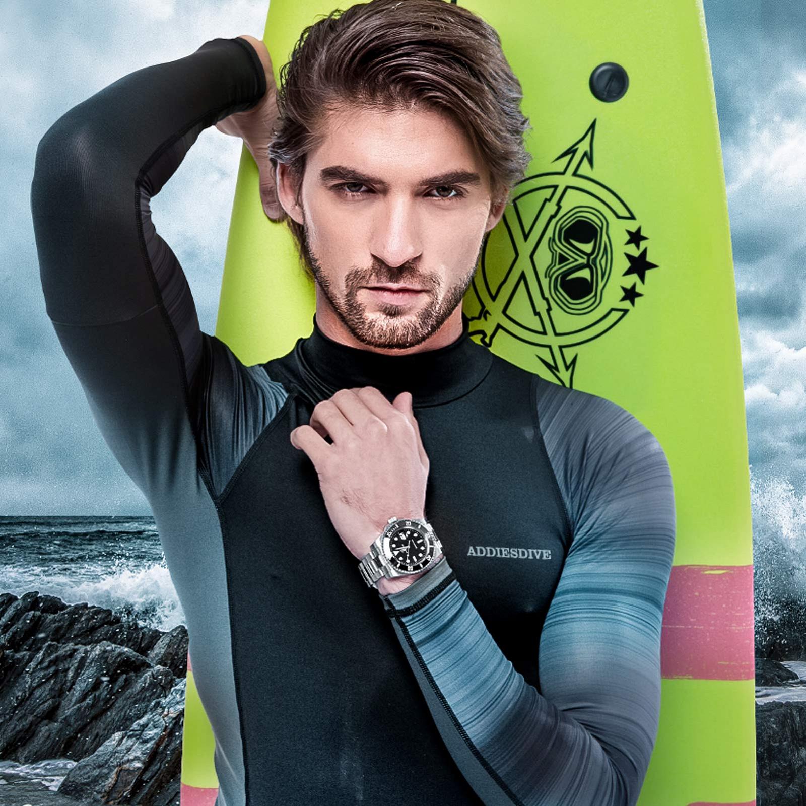 Аналоговий годинник ADDIESDIVE Кварцовий годинник 20bar водонепроникний, фото №4 Аналоговий годинник ADDIESDIVE Кварцовий годинник 20bar водонепроникний, фото №4