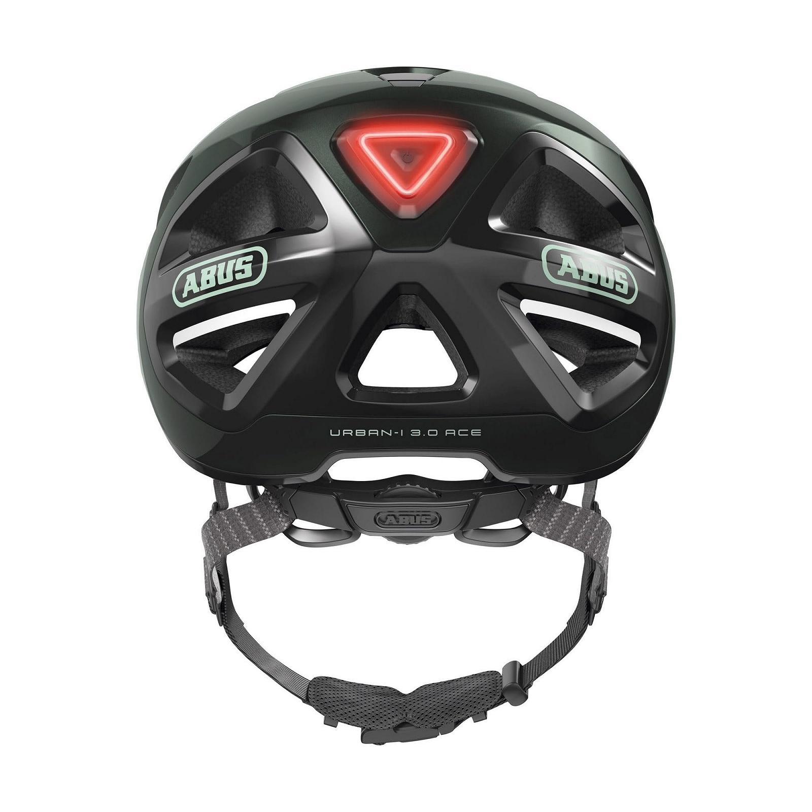 Шлем Abus Urban-I 3.0 ACE, городской, велосипедный, со светодиодным задним фонарем, удлиненным козырьком и магнитной застежкой, для мужчин и женщин, фото №3