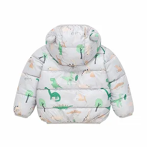 Дитяча зимова куртка з капюшоном JiAmy для хлопчиків і дівчаток, вітрозахисна synthetic.ua - Фото 1