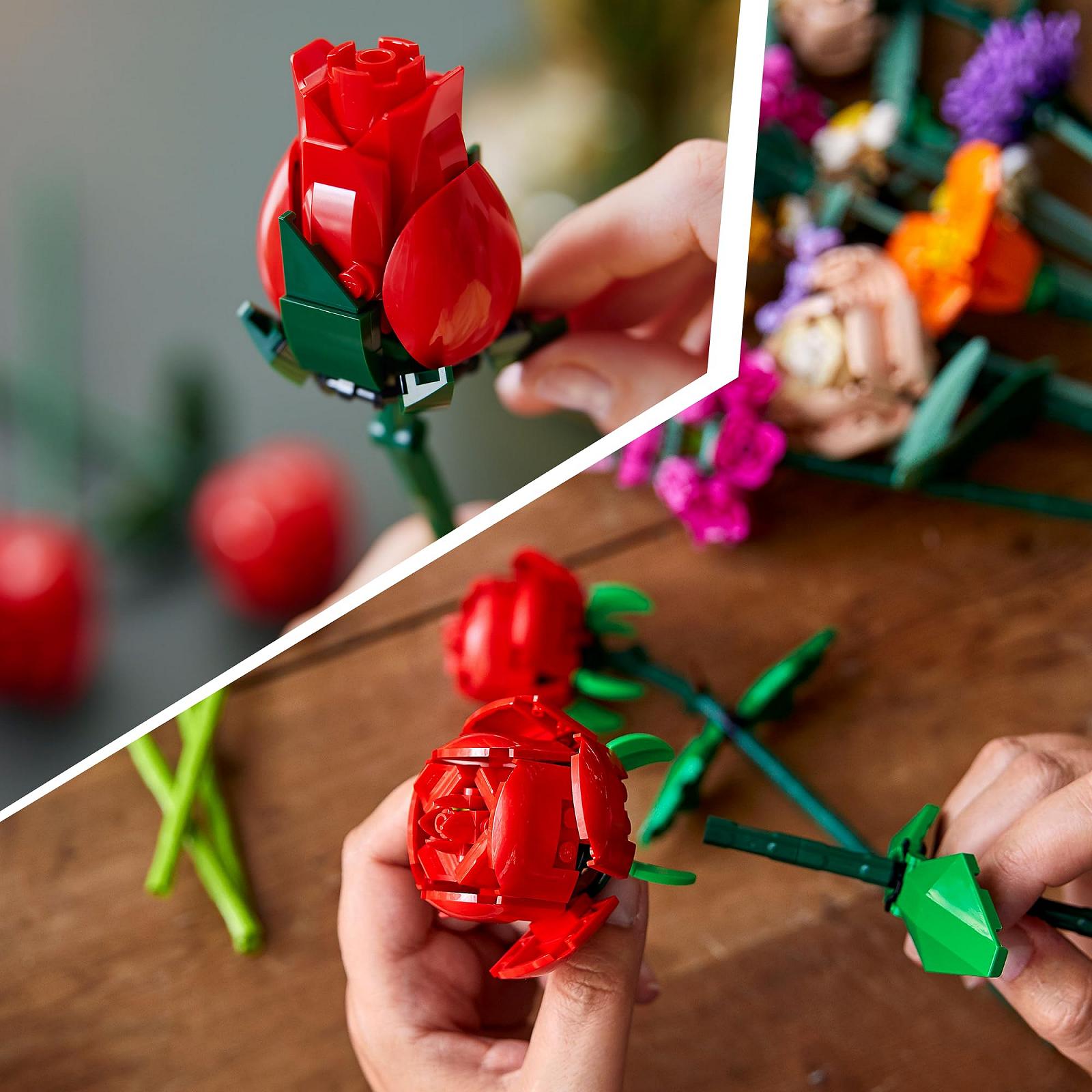 Конструктор Lego Botanical Collection Icons Creator Rose Bouquet Roses 10328 & 40460, фото №3