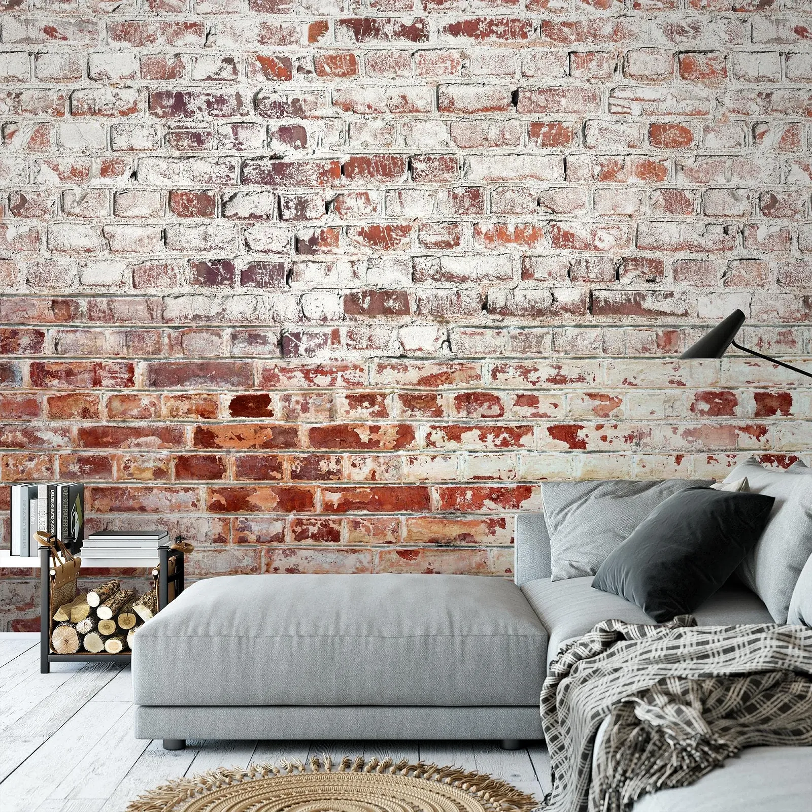 Фотообои Runa Art Stone Wall 9083012b Флизелиновые 396 x 280 см Бело-коричневые, фото №5