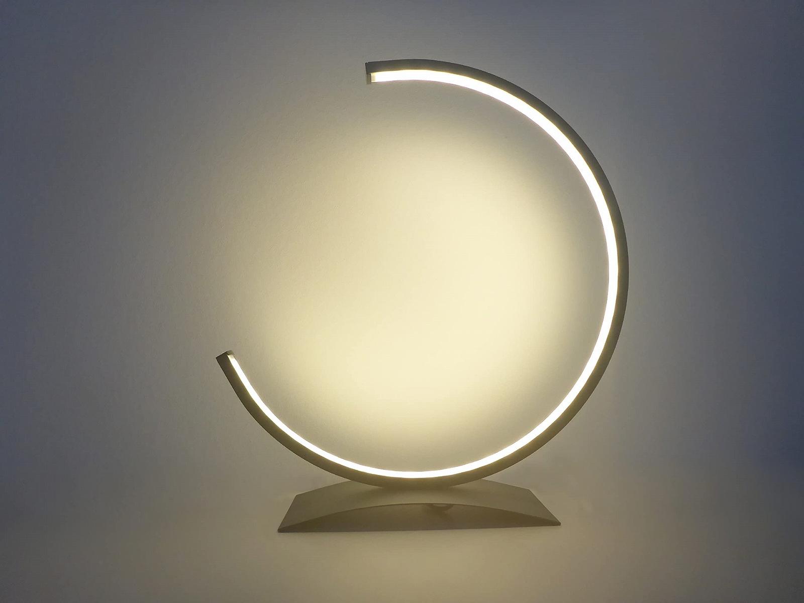 Настільна лампа Trango Moonlight 2019-03S з регулюванням яскравості та кольору CCT 3000K-6500K, LED 12.5 Вт матовий нікель/хром, фото №8