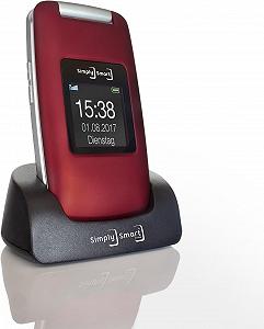 Телефон 2.4" Simply Smart MB 100 / 64 МБ / 100 МБ / 1-SIM / Bluetooth 3.0 / FM / SD-слот / Камера 2Мп / 800мАч / Ліхтарик/ Кнопка підтримки (SOS) / Великі клавіші / Голосова клавіатура / Червоний synthetic.ua - Фото 1