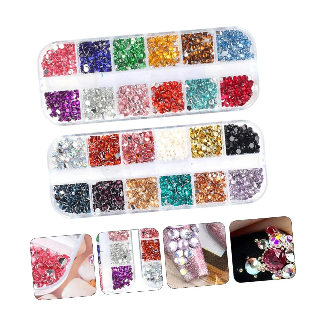 Стразы для ногтей FRCOLOR, набор, фото №8