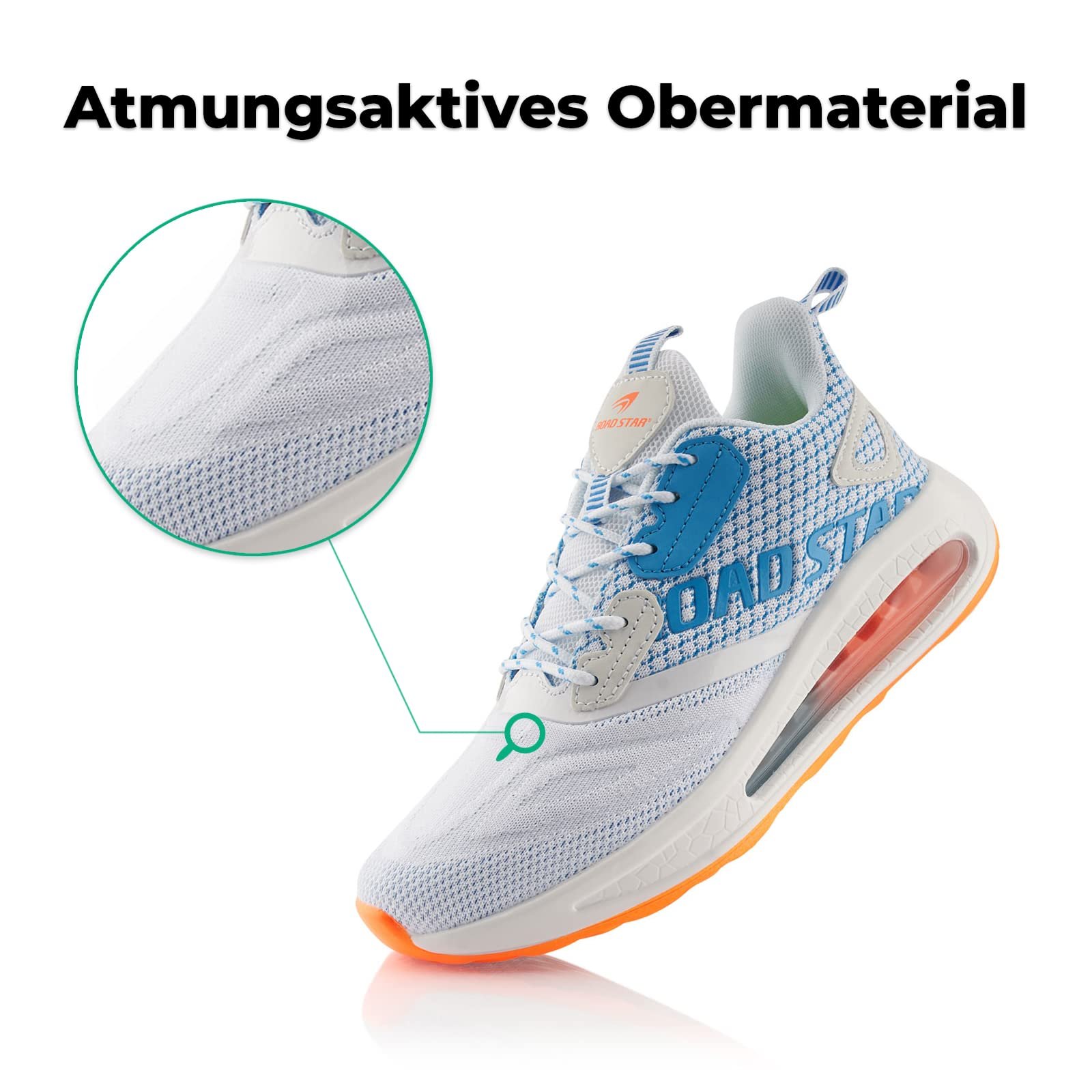 Кроссовки Fusskleidung® Унисекс Спортивная обувь Амортизирующие Легкие кроссовки для бега, фото №3