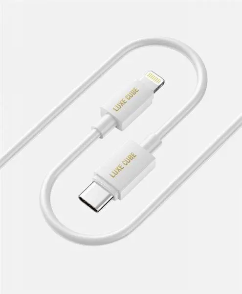 Кабель Luxe Cube USB Type C-Lightning 3А 1м белый 8886668686693, фото №1