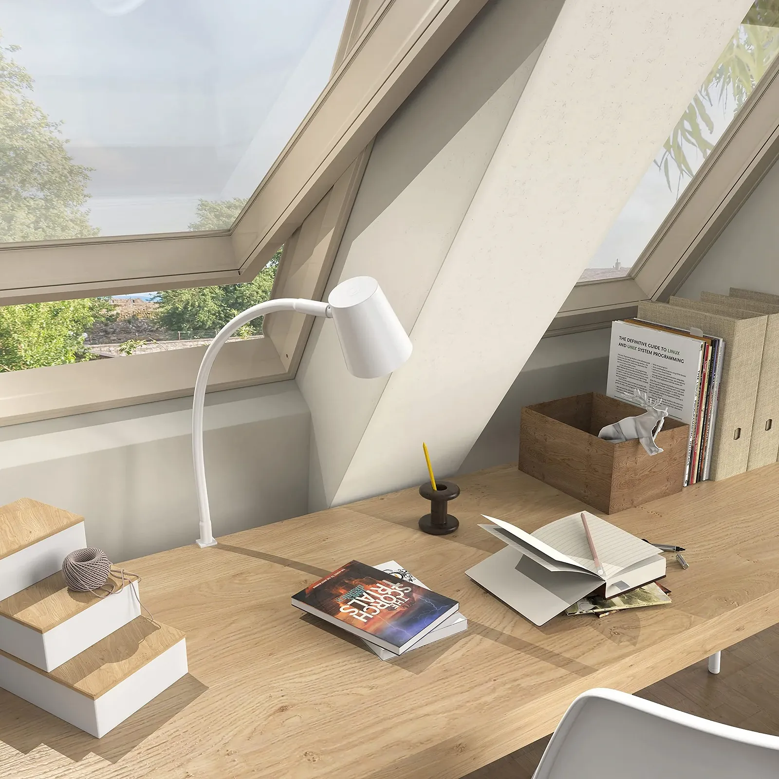 Настільна лампа Calf LED Bed Light гнучка White 1 шт., фото №4