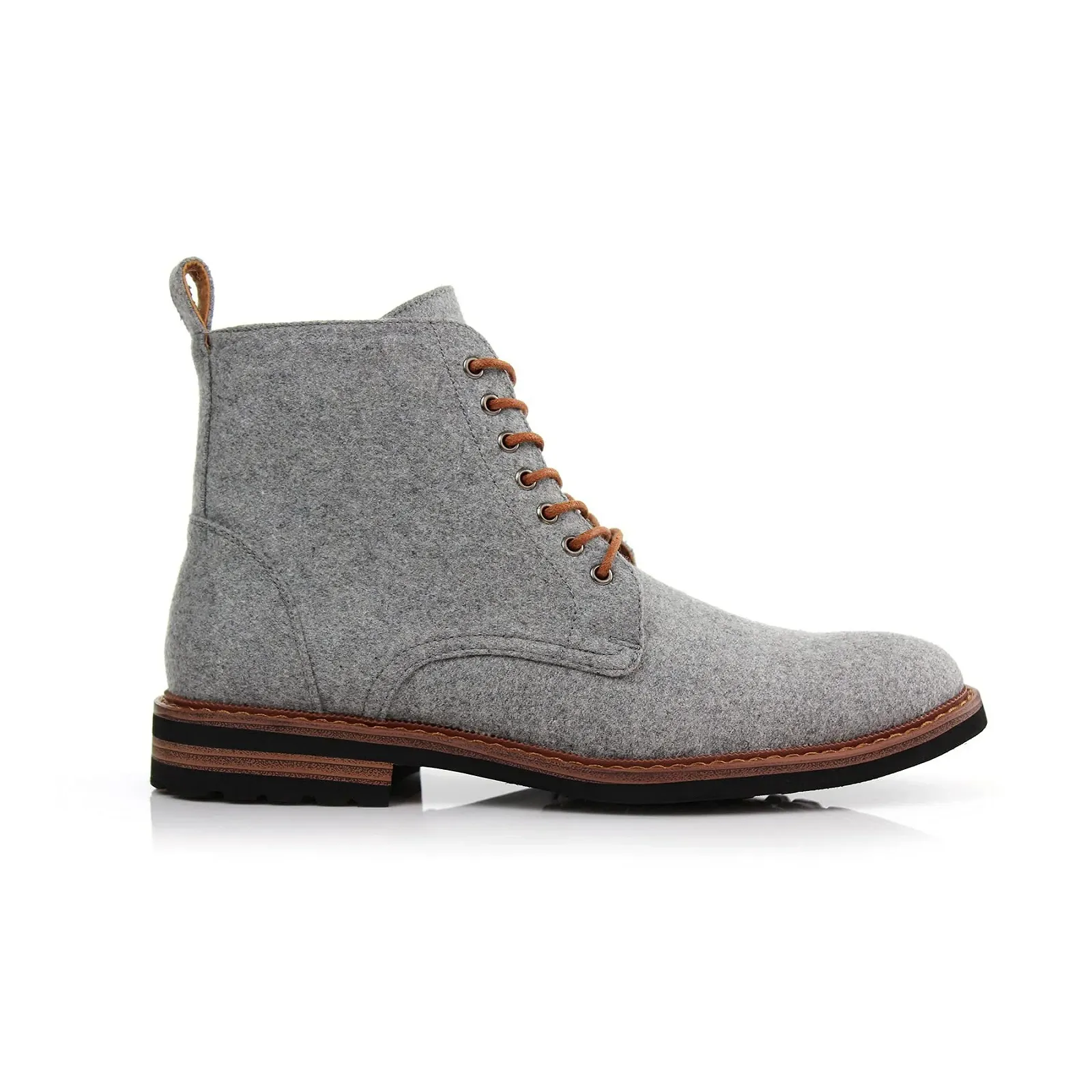 Черевики Чукка Polar Fox Brooke MPX806061 Сірі Вовна та Шкіра Шнурівка з Блискавкою, фото №2