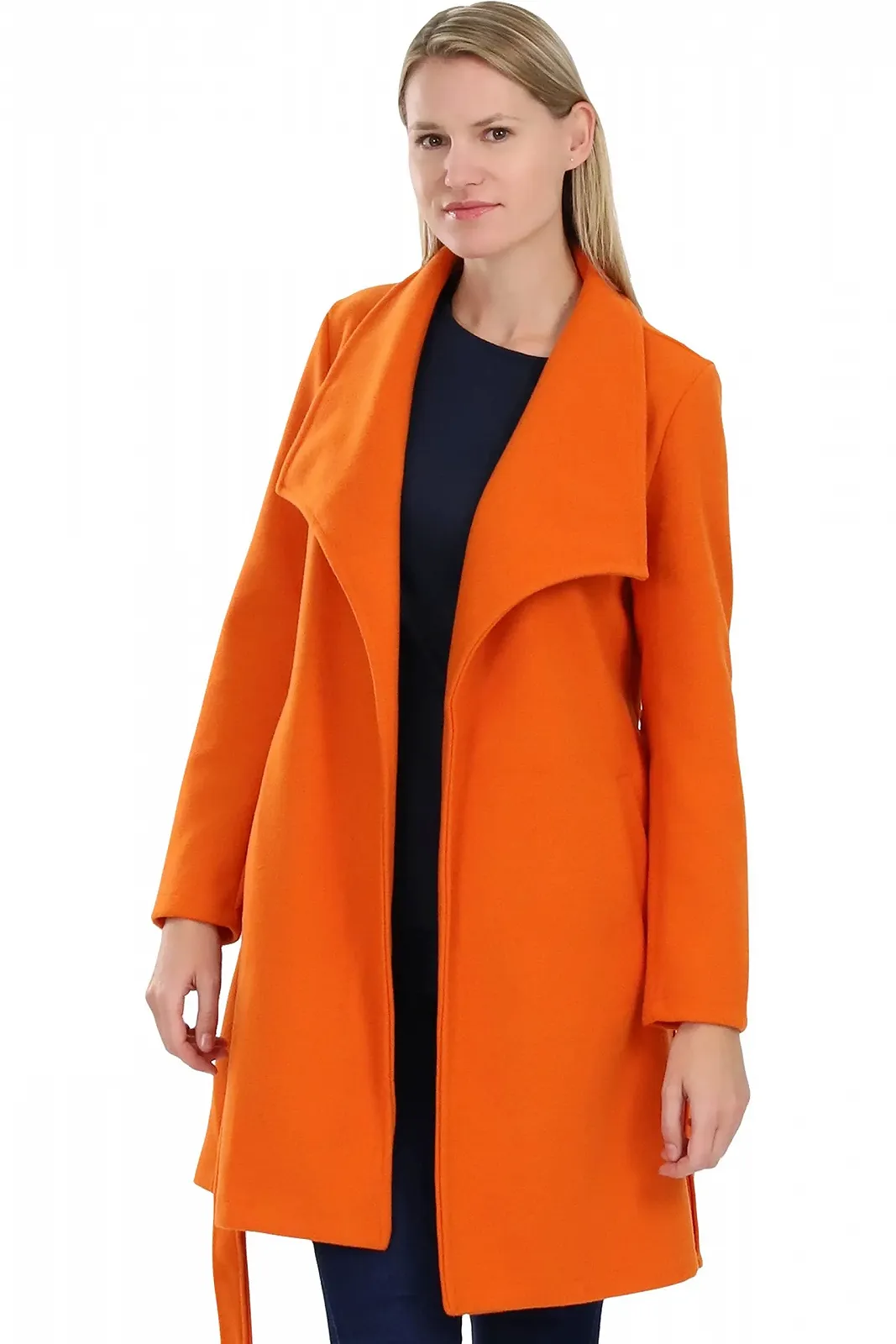 Тренч malito Жіночий Однотонний з поясом і кишенями, фото №2