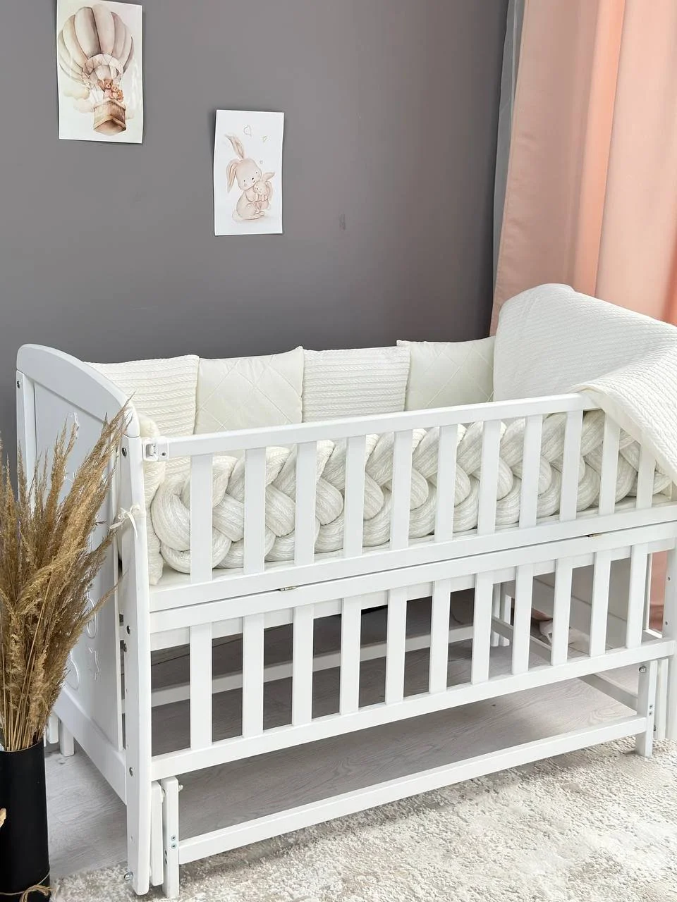 Комплект постільної білизни для новонародженого Молочний, фото №3 Комплект постільної білизни для новонародженого Молочний, фото №3