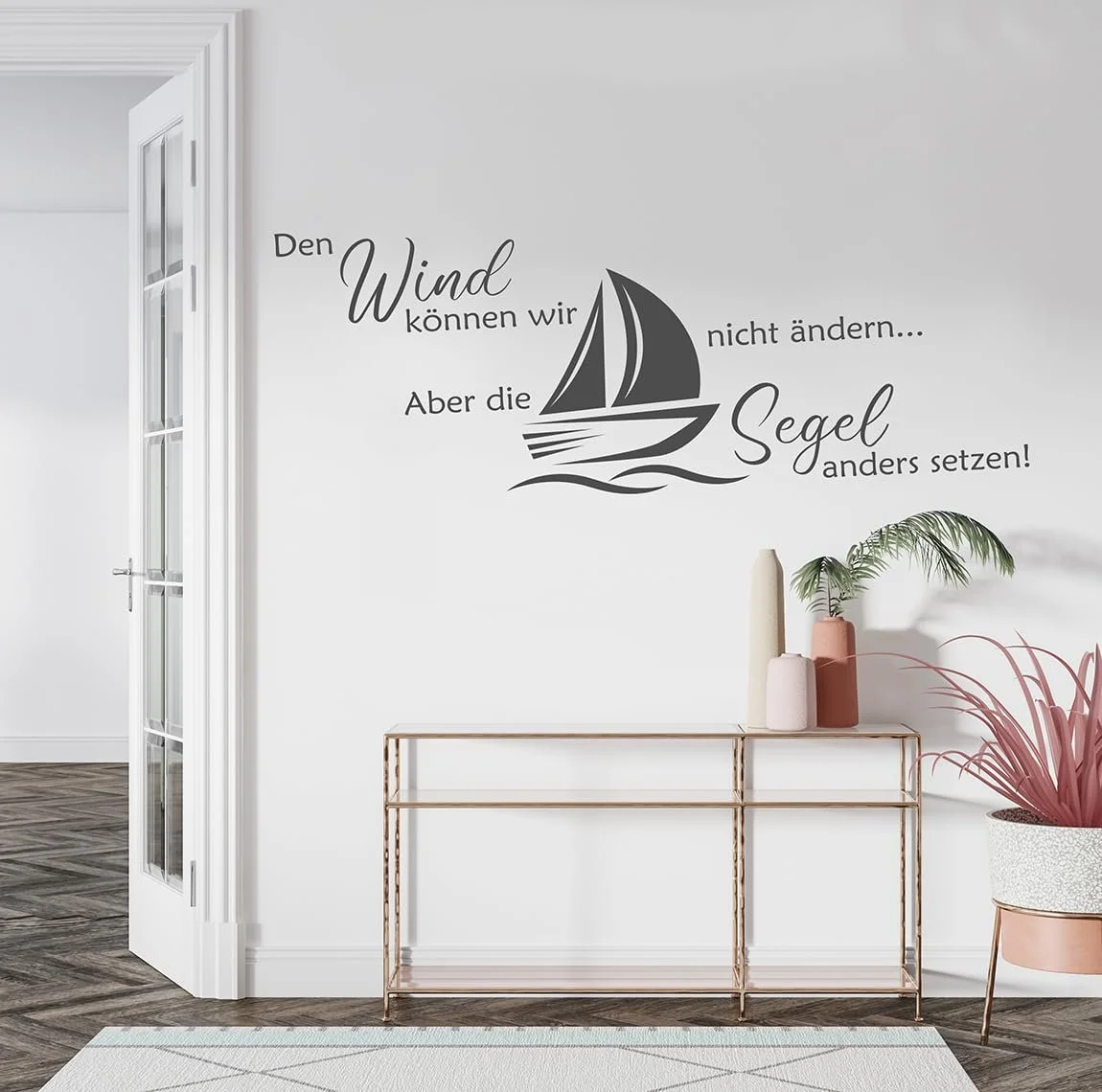 Наклейка на стіну tjapalo a45 Мотивація 100 см Світло-коричнева, фото №1