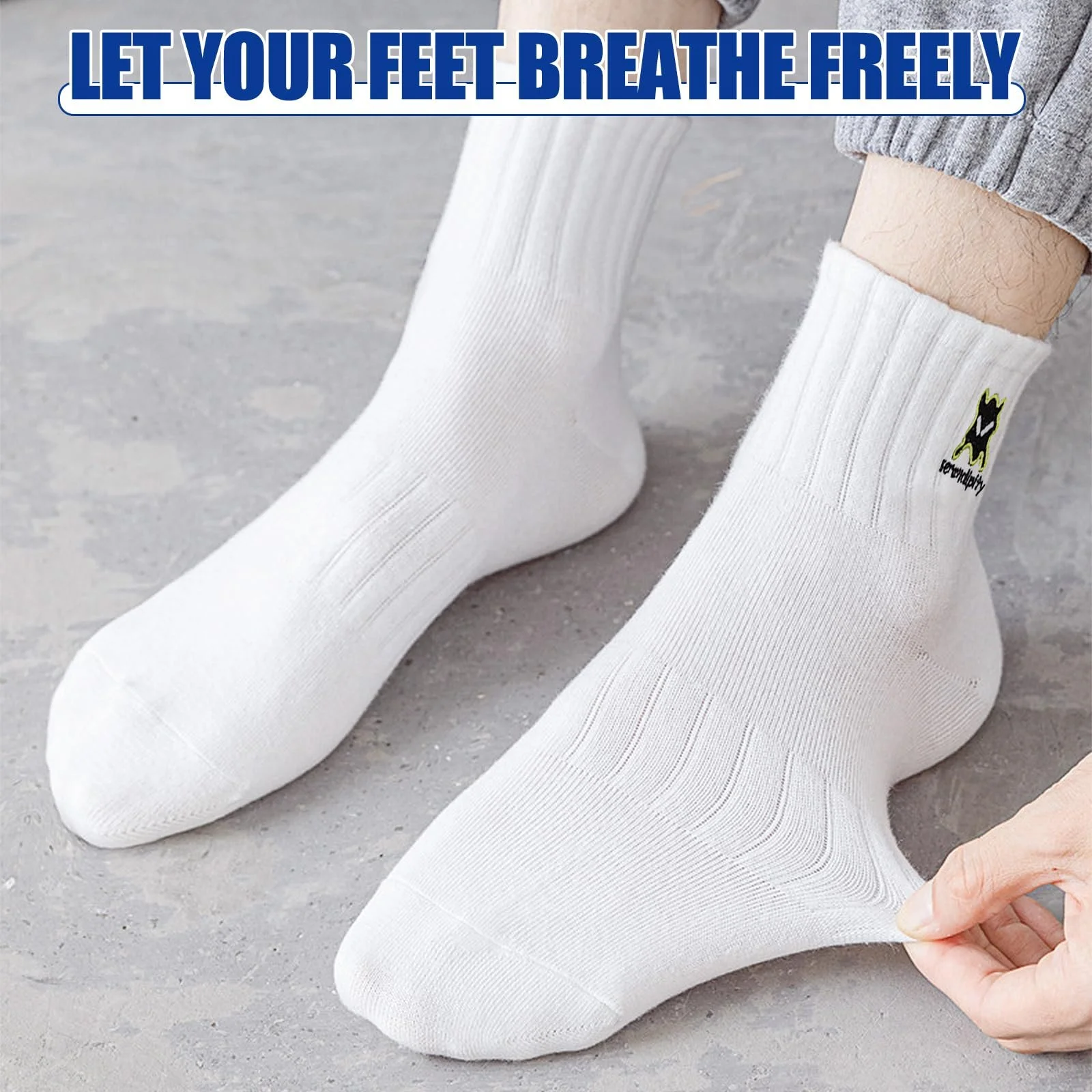 Шкарпетки тенісні Білі 6 пар EU 38-42, фото №5 Шкарпетки тенісні Білі 6 пар EU 38-42, фото №5