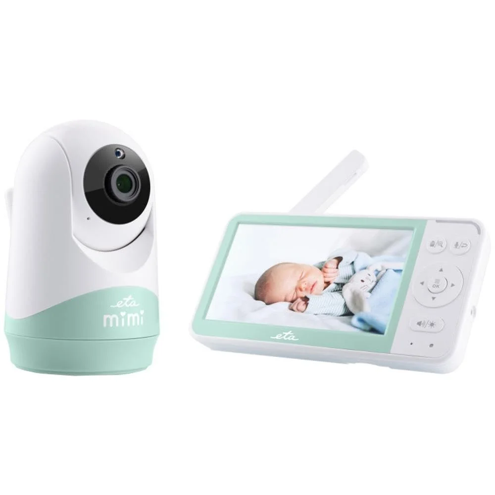 Відеоняня ETA Mimi LCD 5.0" TFT 480 × 272 px Pan/Tilt Intercom Night & Eco Mode 8 колисанок, фото №1 Відеоняня ETA Mimi LCD 5.0" TFT 480 × 272 px Pan/Tilt Intercom Night & Eco Mode 8 колисанок, фото №1