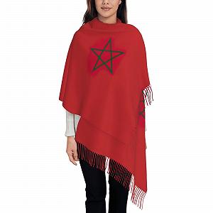 Пашміна LNNIUK Morocco Flag Жіночий зимовий шарф - Фото 1
