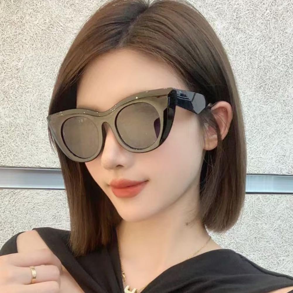 Сонцезахисні окуляри Котяче око ANNIUP Ретро, дві штуки, великі, модні, різнокольорові, фото №6 Сонцезахисні окуляри Котяче око ANNIUP Ретро, дві штуки, великі, модні, різнокольорові, фото №6