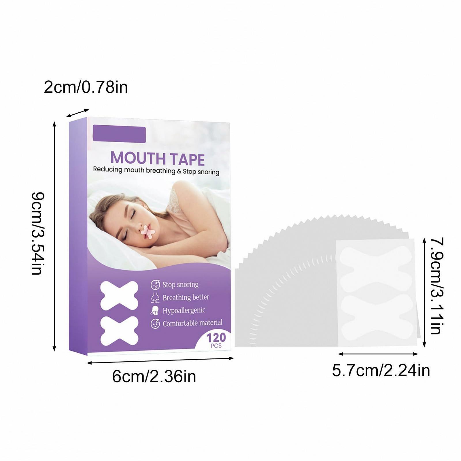 Смужка для рота для сну Bexdug, 120 шт, фото №6