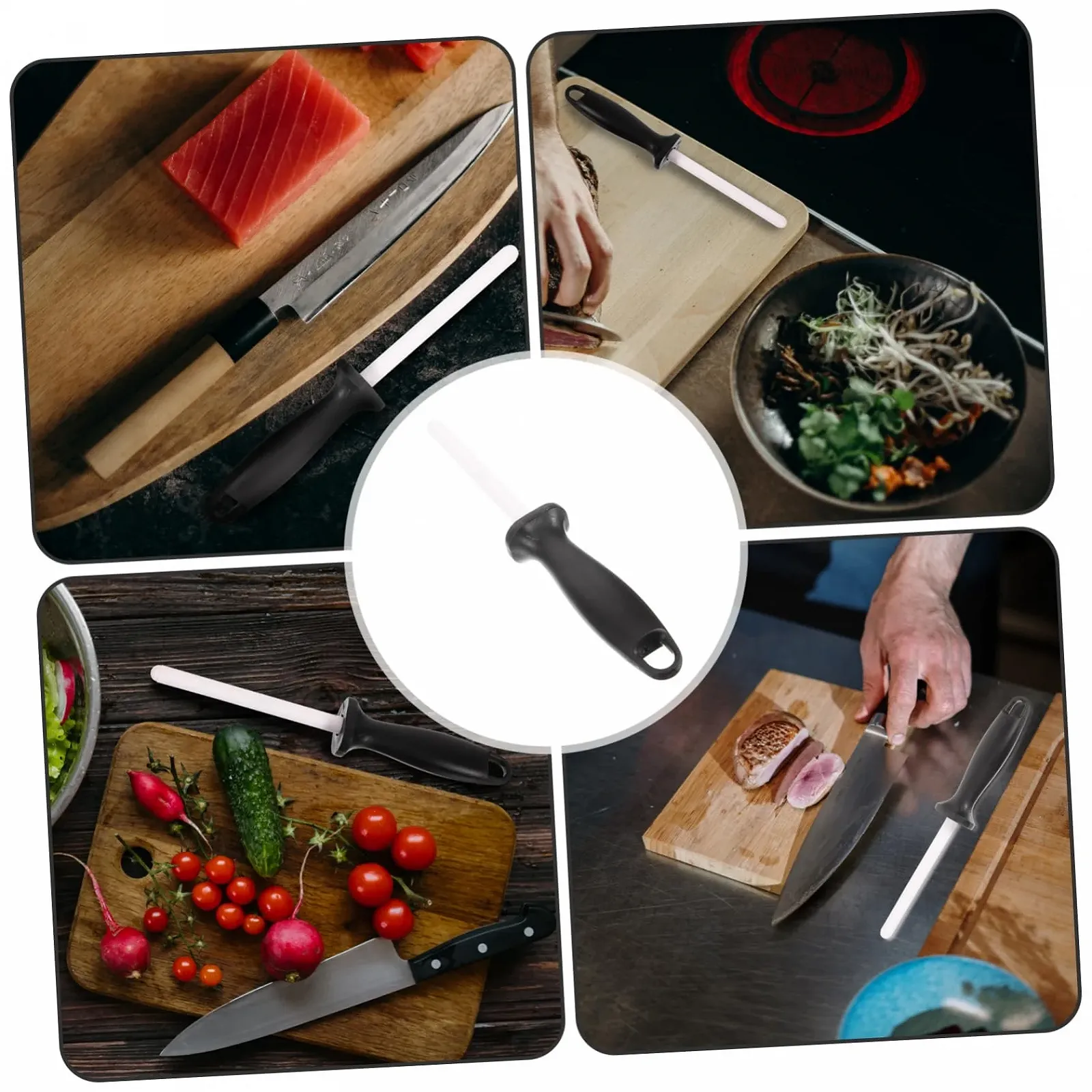 Інструмент для заточування Healifty професійний керамічний багатофункціональний портативний, фото №7