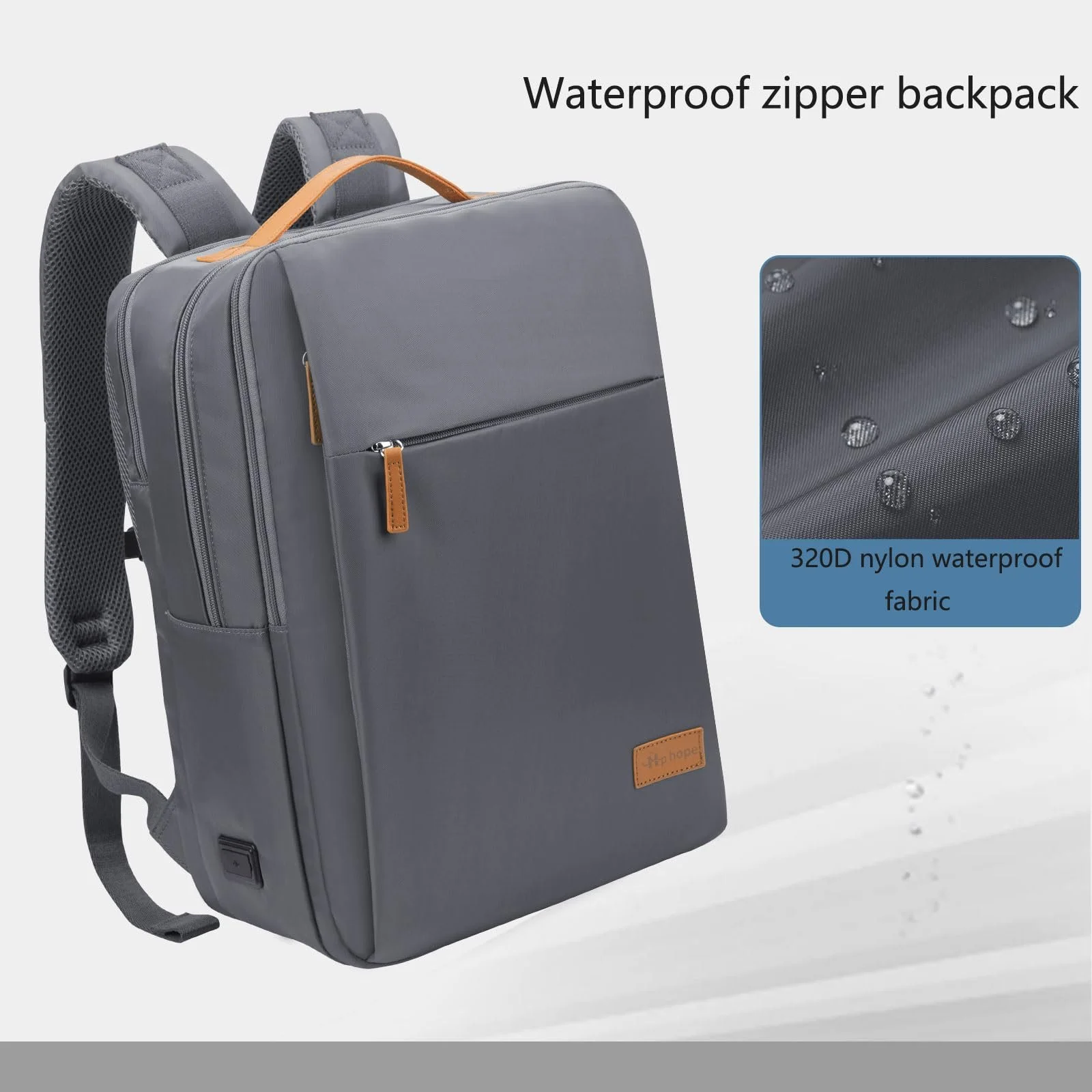 Рюкзак для ноутбука Hp hope Business 22л 15.6" USB Водонепроникний Сірий upgrade, фото №4 Рюкзак для ноутбука Hp hope Business 22л 15.6" USB Водонепроникний Сірий upgrade, фото №4