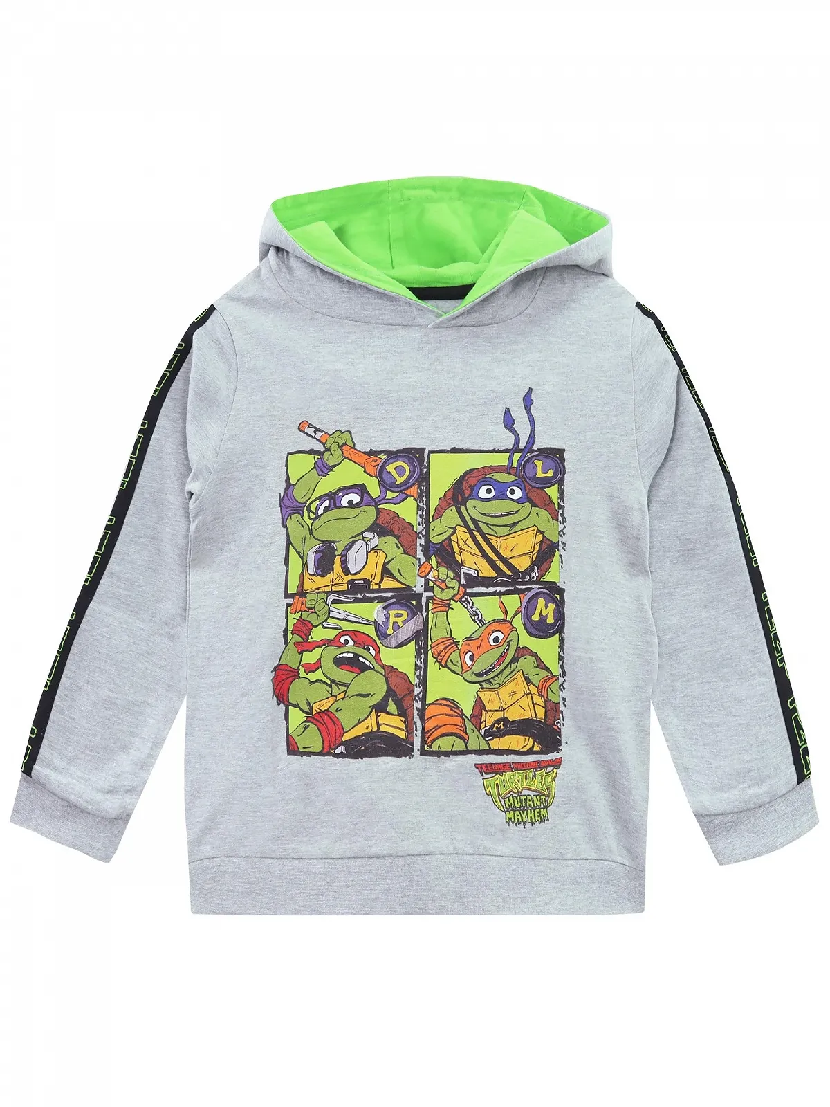 Худи для мальчиков Teenage Mutant Ninja Turtles Leonardo, Donatello, Raphael и Michelangelo, размеры 5-13 лет, официальный продукт TMNT, фото №1