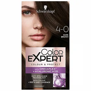 Краска для волос Schwarzkopf Color Expert Omegaplex 4-0 Темно-коричневый - Фото 1