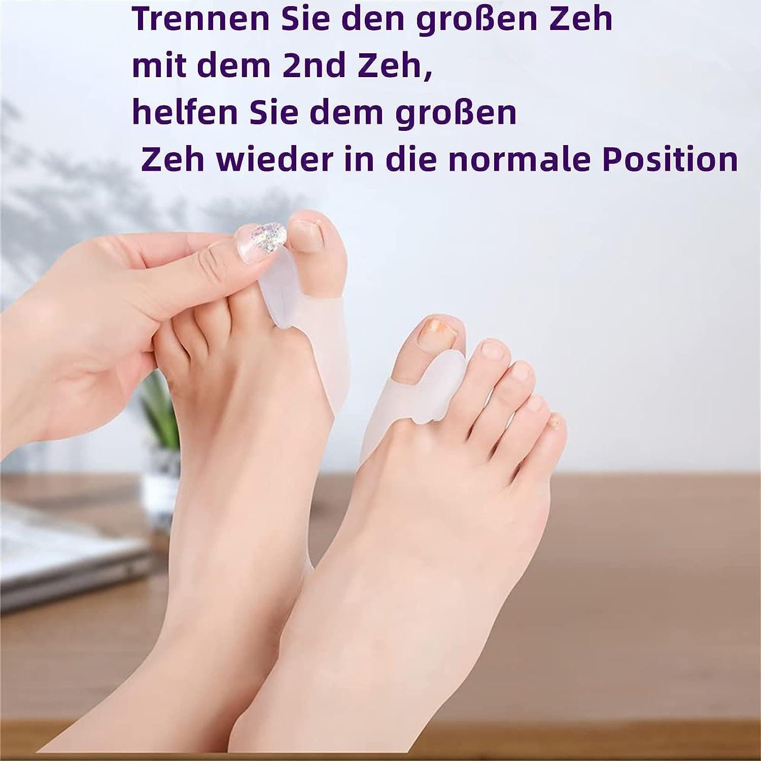 Роздільник для пальців ніг Hallux Valgus 8x, роздільник для пальців ніг, випрямляч, фото №4