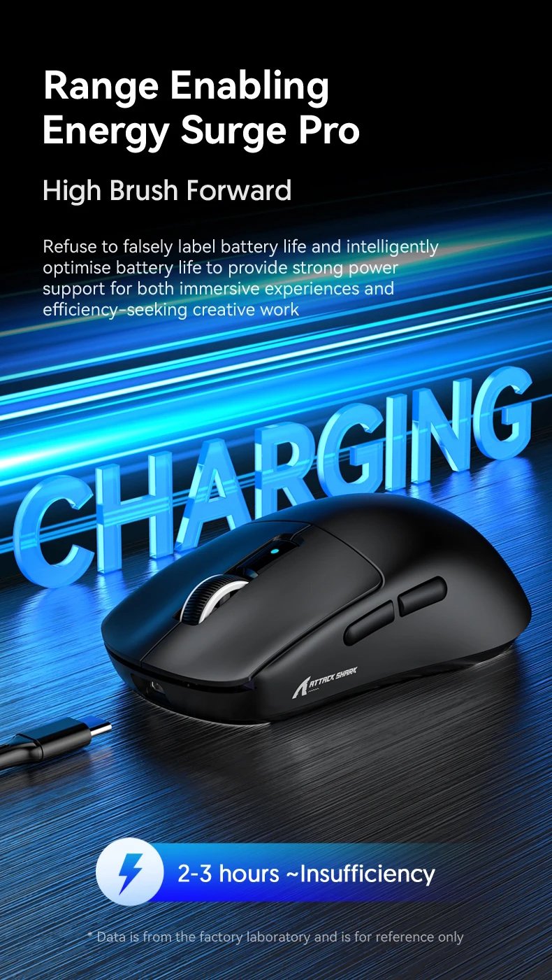 Игровая мышка Attack Shark R6 White PAW3950MAX 42K DPI 8000Гц 750IPS 50G, фото №13 Игровая мышка Attack Shark R6 White PAW3950MAX 42K DPI 8000Гц 750IPS 50G, фото №13