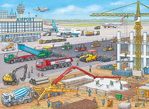 Пазл Ravensburger 10624 Будівельний майданчик в аеропорту synthetic.ua - Фото 1