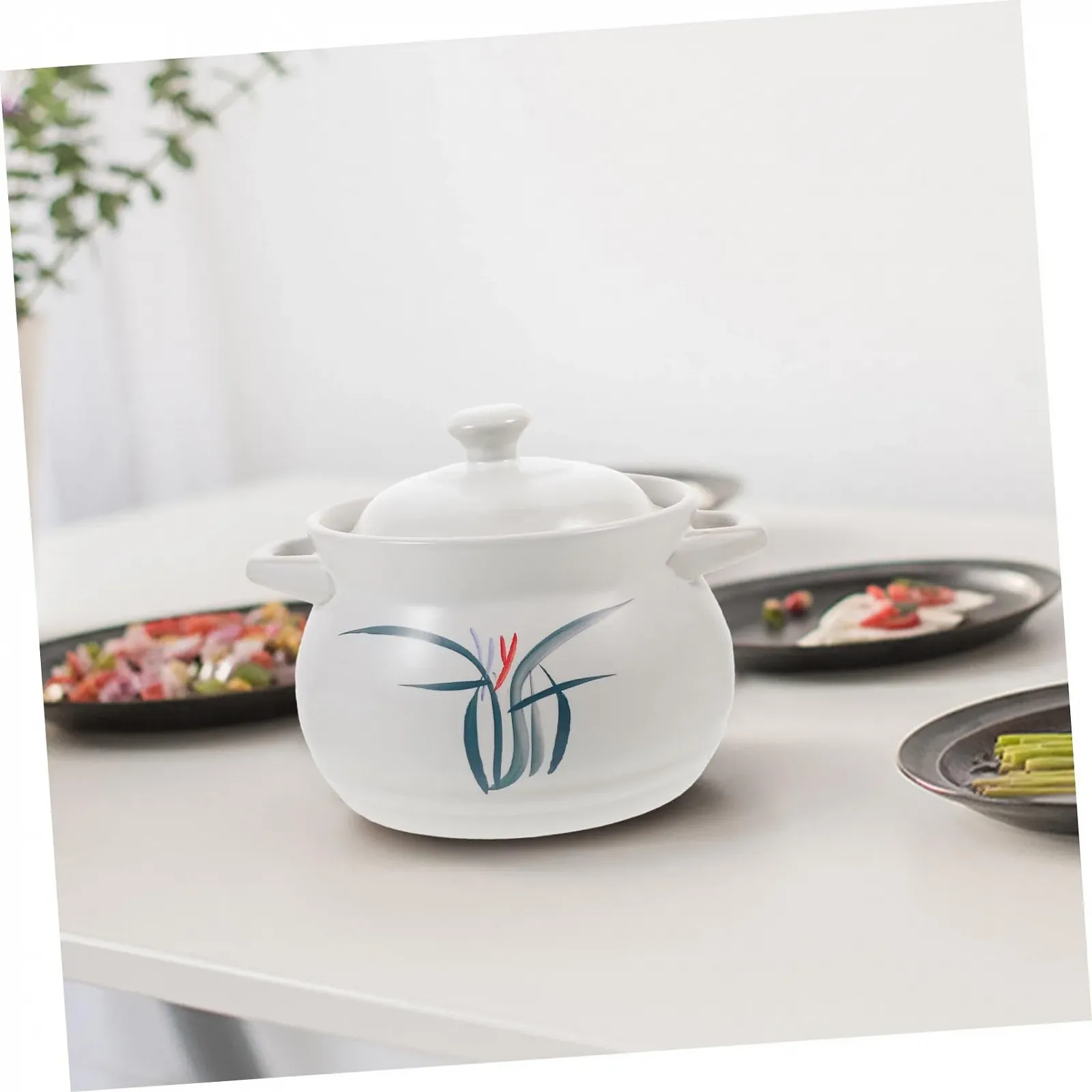 Супница SOIMISS Термостойкая керамическая Многофункциональная для тушения и варки, фото №4