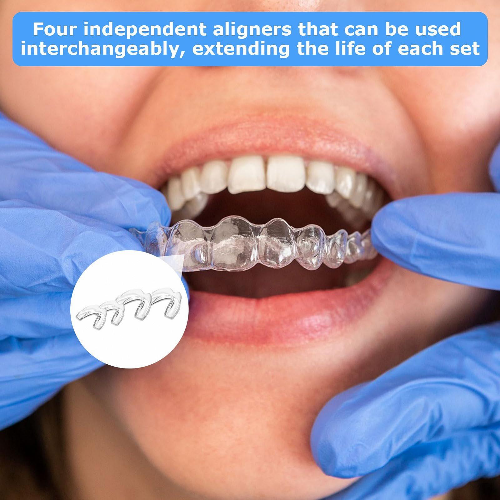 Капа от бруксизма 4 шт., для мужчин и женщин, от бруксизма, скрежета зубами и храпа, фото №6