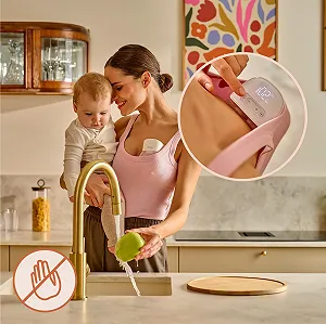Электрический молокоотсос LIONELO Fidi Free Lumi Hands-Free 2 режима 9 уровней дисплей 6 воронок synthetic.ua - Фото 1