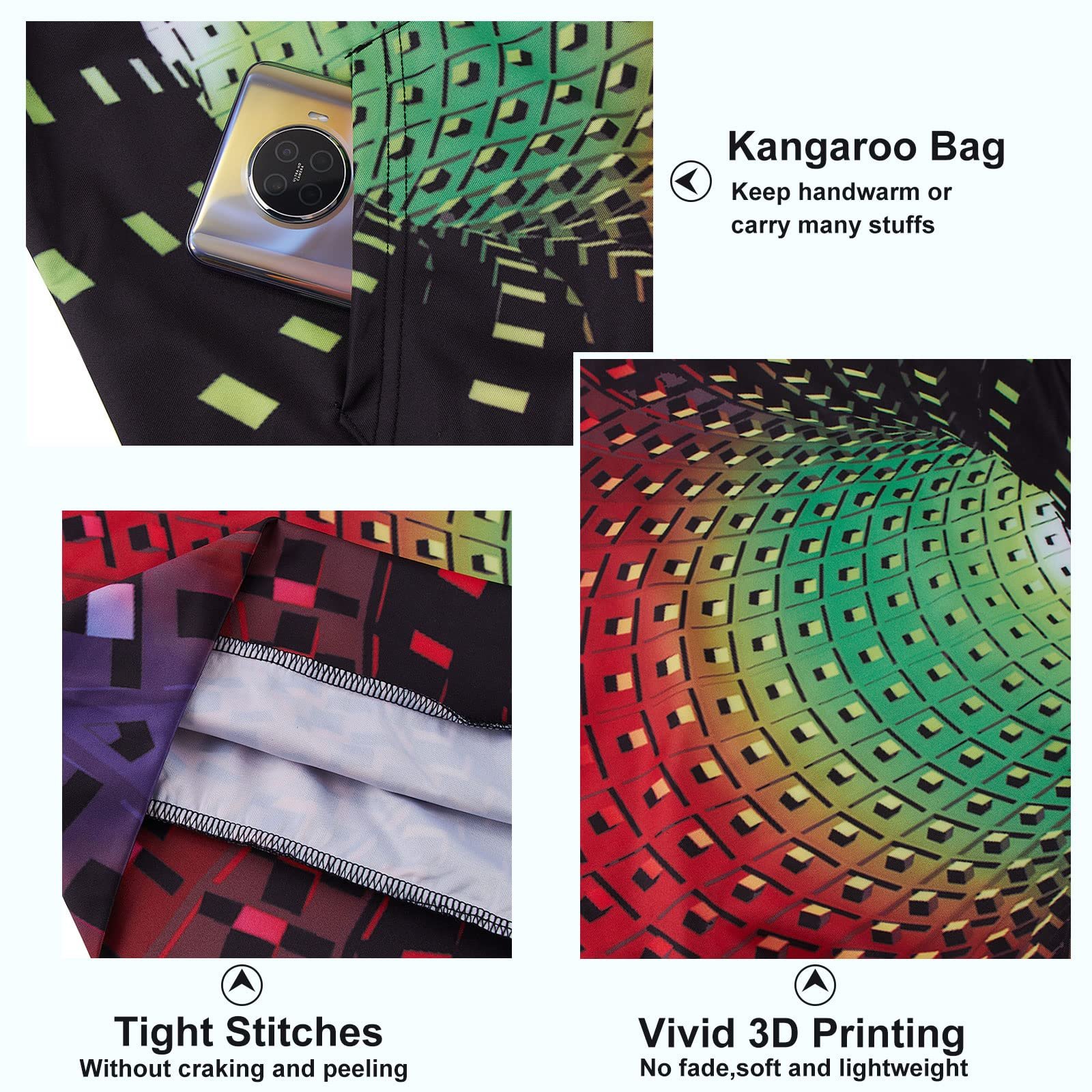 Дитяча Толстовка kids4ever Унісекс 3D Смішний принт Довгий рукав, фото №4