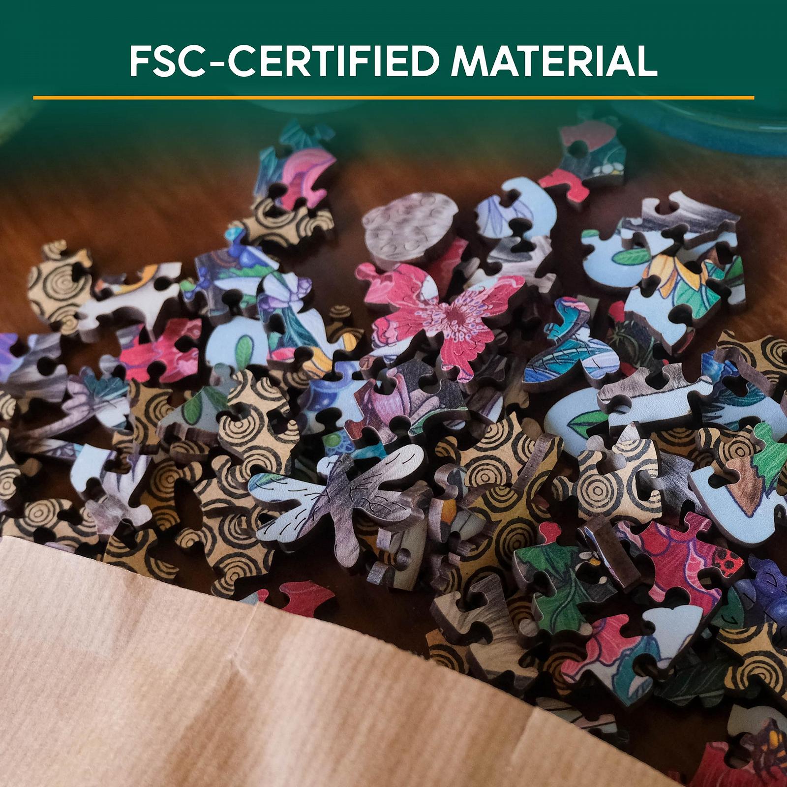 Дерев'яні пазли Ravensburger 17511 Mysterious Owl 150 деталей, фото №5