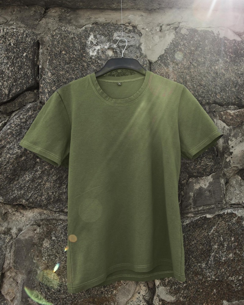 Футболка базовая хаки, фото №1 Футболка базовая хаки, фото №1