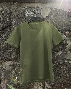 Футболка базовая хаки - Фото 1