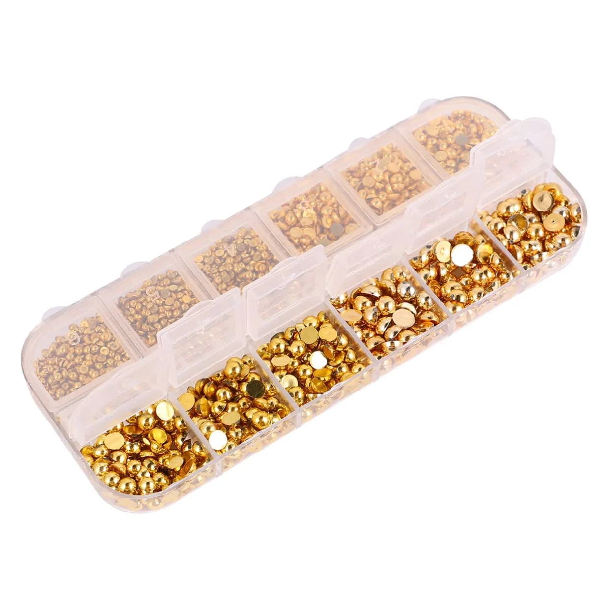 Наклейки для ногтей, FRCOLOR, золотые полукруги, дизайн со стразами для маникюра, фото №6